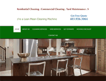 Tablet Screenshot of pfcleaningservices.com